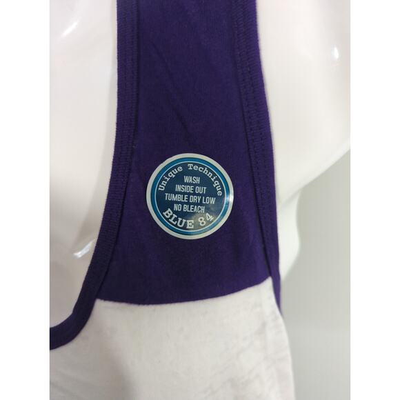 Bubba Gump Blue 84 Maui Racerback Tank - Size M - Scoop Neck Athleisure Athletic - Picture 4 of 9